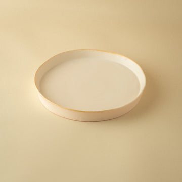 Mizunami Beige Plate 16cm