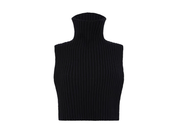ASKØ BLACK TURTLENECK BIB