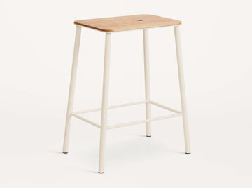 Oak / Warm White Adam Stool