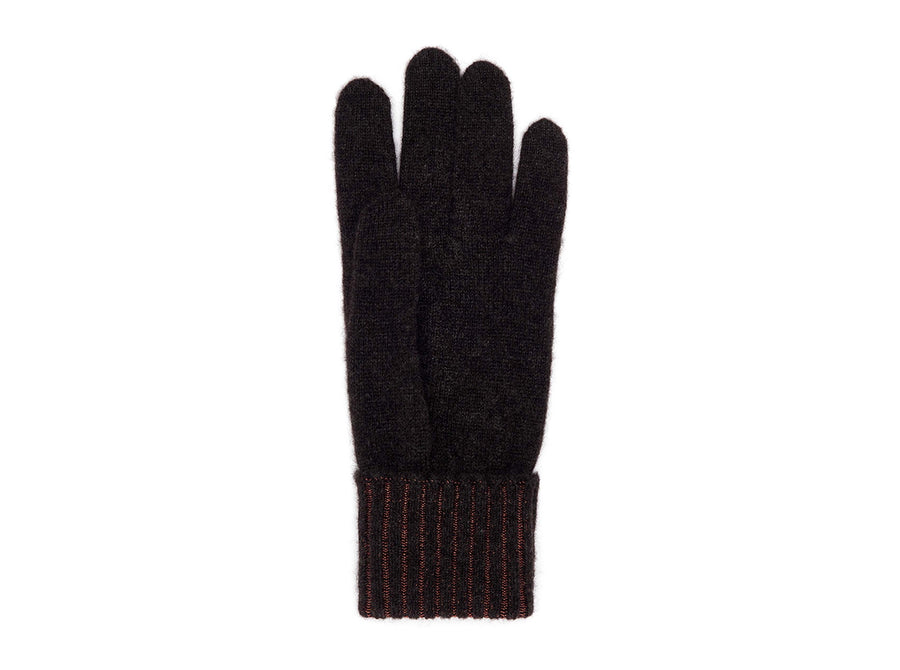 Charcoal Brown Cashmere Gloves