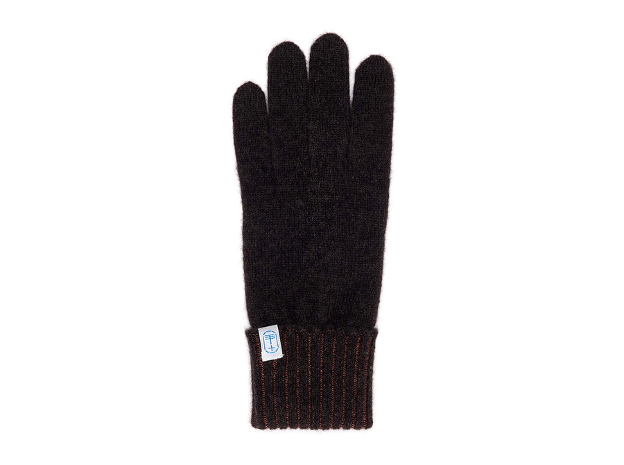Charcoal Brown Cashmere Gloves