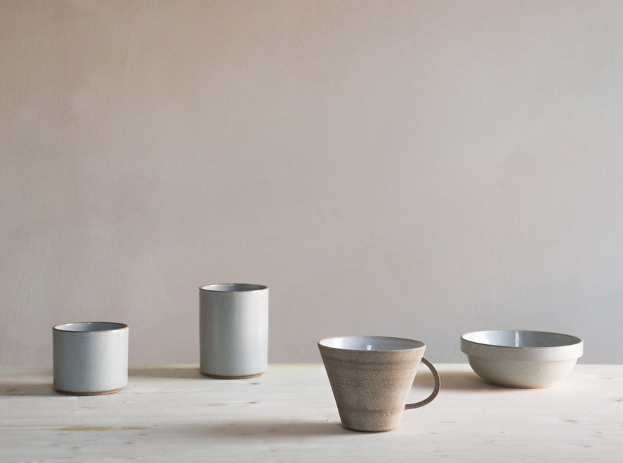 Grey Porcelain Round Bowl