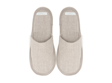 Natural Linen Slippers