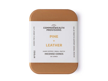 Pine and Leather Incense Cones