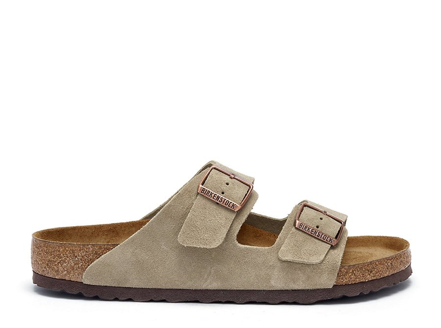 Arizona Taupe Suede Sandals