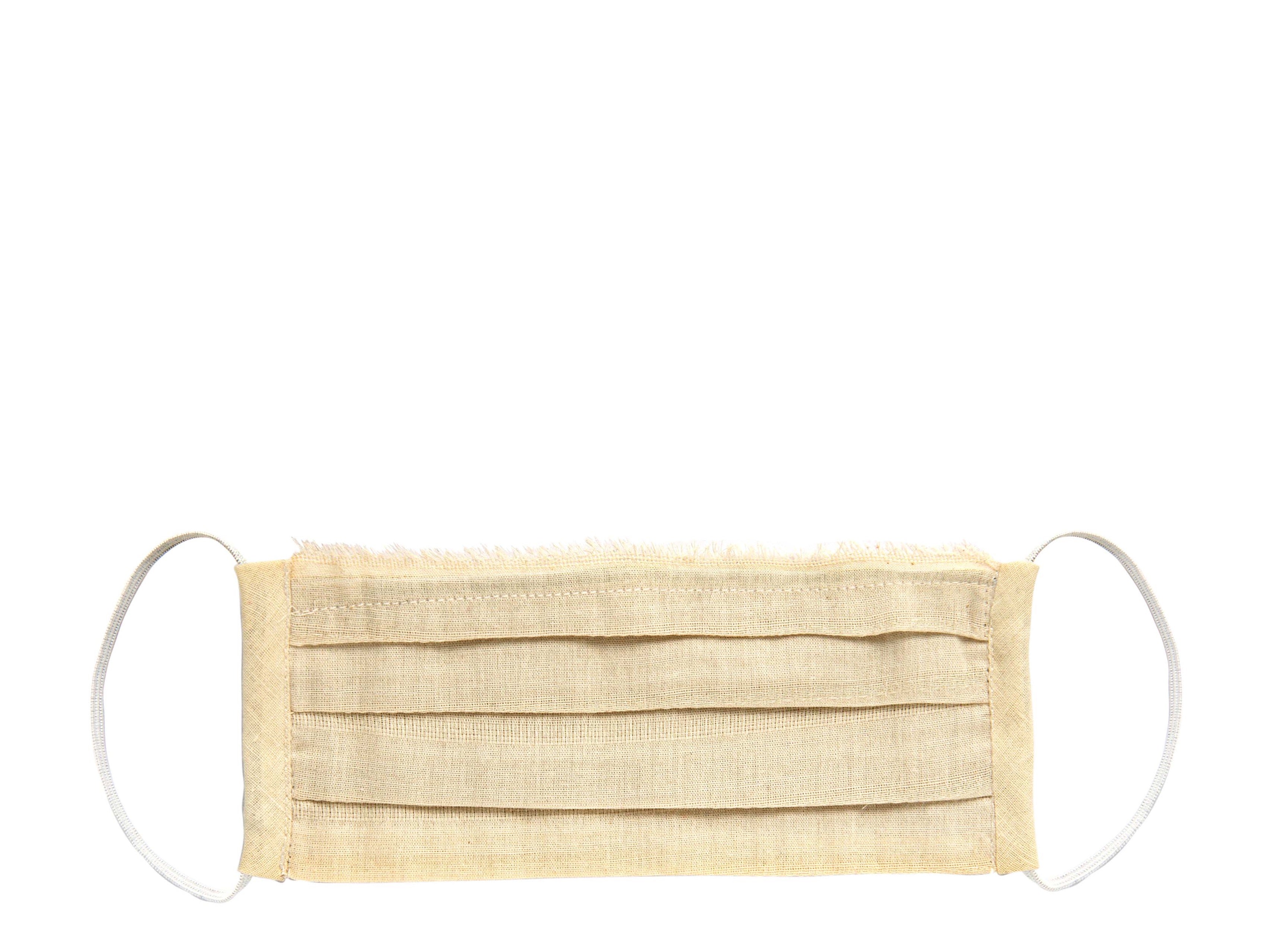 Natural Raw Edge Face Mask