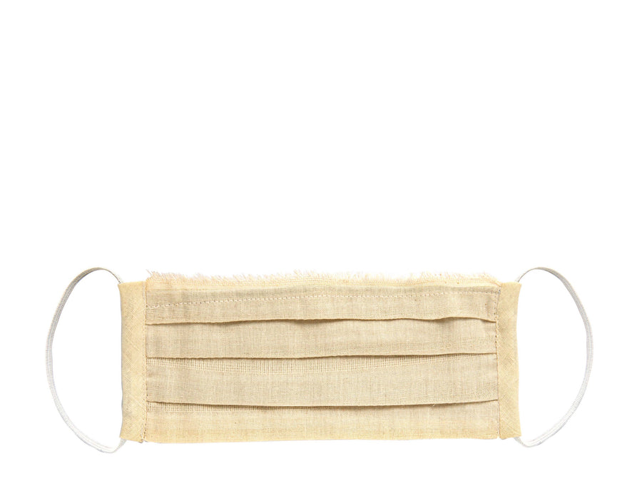 Natural Raw Edge Face Mask